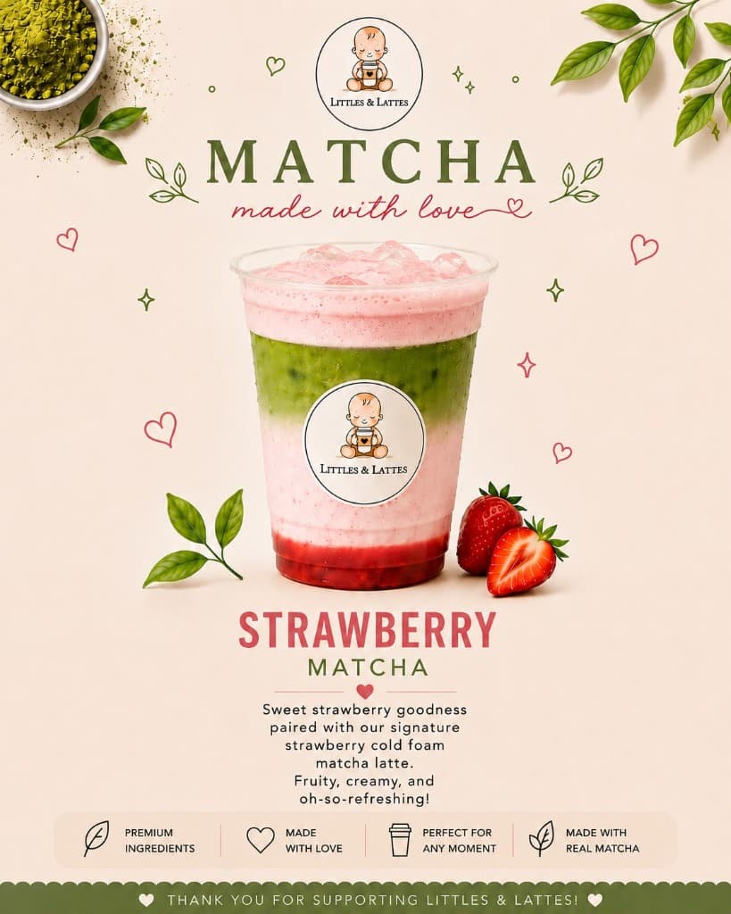 Strawberry Matcha Latte